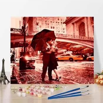 Холст Цифровая картина маслом Номера Картина маслом Украшение дома DIY Картина по номерам Искусство 40x50cm no frame