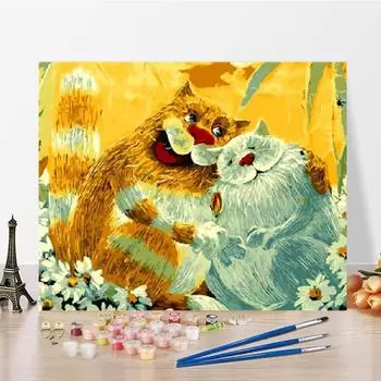Холст Цифровая картина маслом Украшение дома DIY Картина по номерам Картина маслом по номерам Искусство 40x50cm no frame