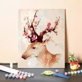 Холст Цифровая Живопись Маслом Искусство DIY Живопись По Номерам Домашнее Украшение Цифры Живопись Маслом 40x50cm no frame