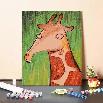 Холст Цифровая Живопись Маслом Искусство Украшения Дома Цифры Масляная Живопись DIY Живопись По Номерам 40x50cm no frame