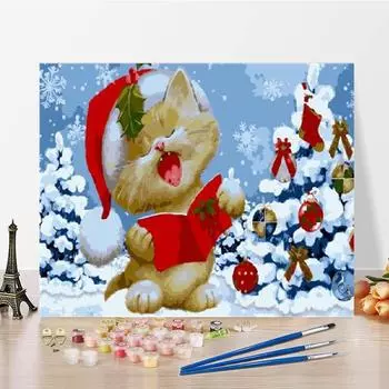 Холст Цифры Масляная Живопись DIY Живопись По Номерам Искусство Цифровая Живопись Маслом Украшение Дома 40x50cm no frame