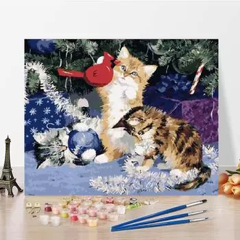 Холст DIY Картина по номерам Цифровая картина маслом Украшение дома Художественные цифры Картина маслом 40x50cm no frame