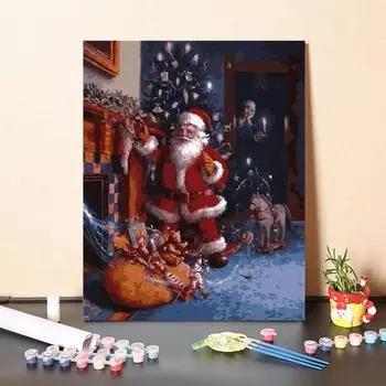 Холст DIY Картина по номерам Искусство Цифровая картина маслом Номера Картина маслом Украшение дома 40x50cm no frame