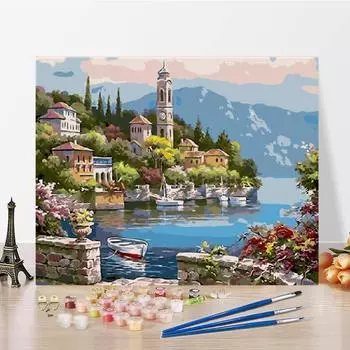 Холст DIY Картина по номерам Номера Картина маслом Искусство Цифровая картина маслом Украшение дома 40x50cm no frame