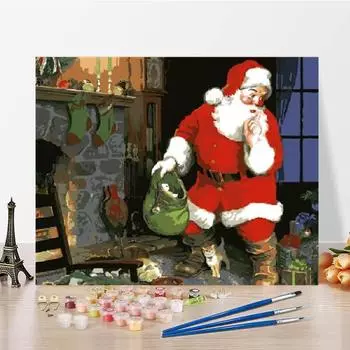 Холст DIY Картина по номерам Украшение дома Художественные цифры Картина маслом Цифровая картина маслом 40x50cm no frame