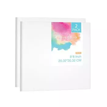 Холст Доска B2 2 шт. Холст для масляной живописи Холст жирный холст Акриловая акварель масляная живопись Художественные принадлежности 20,32 см*20,32 см