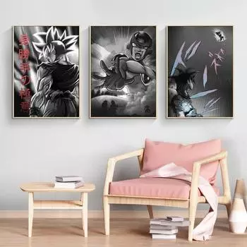 Холст HD печать Сунь Укун персонаж мультфильма картина домашняя комната живопись Наклейка на стену Куадрос 21cm30cm NoFrame