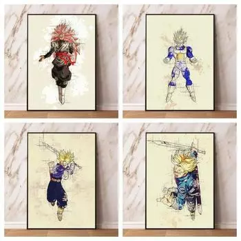 Холст Hd принты Dragon Ball Стволы с изображением персонажа из мультфильма постер домашний подарок Книги по искусству наклейки на стену модульная живопись 21cm30cm NoFrame