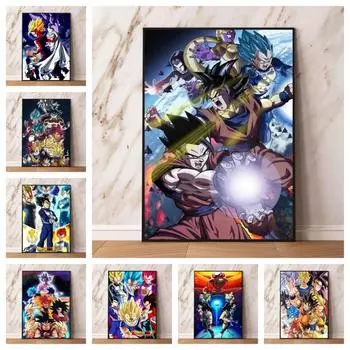 Холст HD принты Гоку Гостиная Куадрос лучший подарок украшение плакат домашний подарок другу 21cm30cm NoFrame