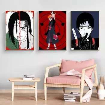 Холст HD принты Наруто Хьюга Неджи настенное искусство дома современная гостиная изображение персонажа из мультфильма для детей 21cm30cm NoFrame