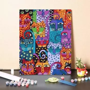 Холст Искусство Цифровая картина маслом Украшение дома DIY Картина по номерам Картина маслом по номерам 40x50cm no frame