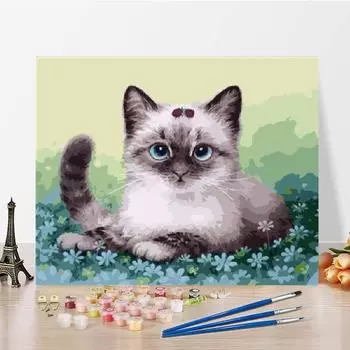 Холст Искусство Цифровая Живопись Маслом Домашнее Украшение Цифры Масляная Живопись DIY Живопись По Номерам 40x50cm no frame