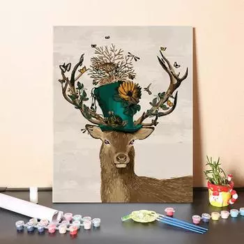 Холст Искусство DIY Картина по номерам Цифровая картина маслом Номера Картина маслом Украшение дома 40x50cm no frame