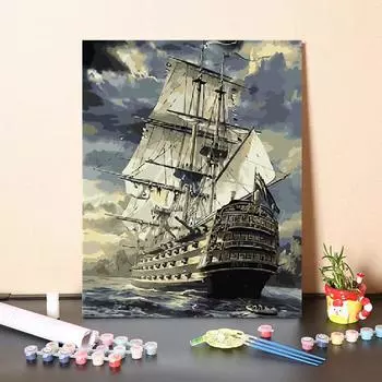 Холст Искусство Домашнее украшение DIY Картина по номерам Цифровая картина маслом Номера Картина маслом 40x50cm no frame