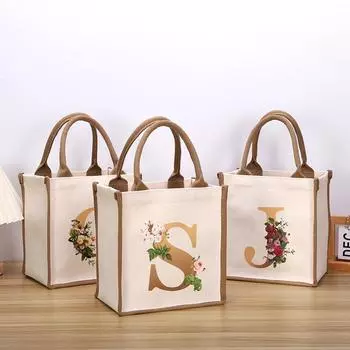 Холст Картина маслом сумка-тоут Экологическая сумка для покупок Сумка-тоут Ланч-бокс Водонепроницаемые сумки для хранения Складная сумка-тоут