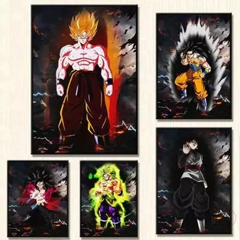 Холст Плакат Dragon Ball Goku Friend Подарок Висит Гостиная Комикс Картина Модульная Картина Высокое Качество 21cm30cm NoFrame