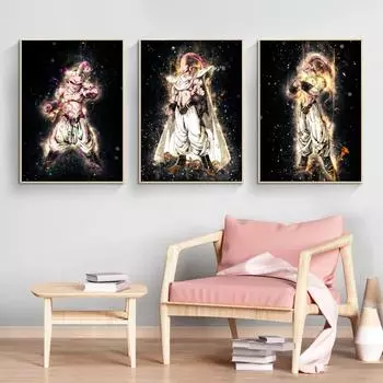 Холст плакат Dragon Ball ткань картина печать высокой четкости художественный принт подвесной подарок украшение стены 21cm30cm NoFrame