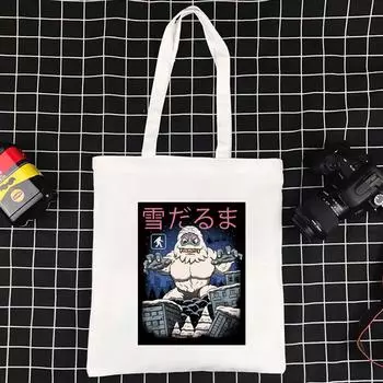 Холст Полиэстер Сумка для покупателей Япония Серия Легкие Сумки большой емкости Сумка для покупок Дамские сумки на плечо Складная экосумка