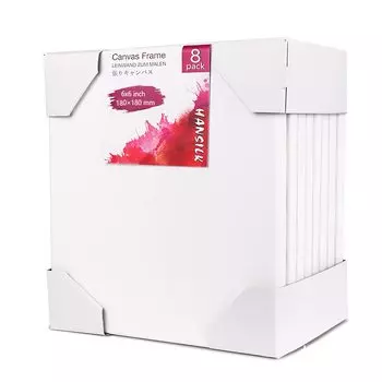 Холст S0 8 натянутый холст 180 мм x 180 мм холст художественные принадлежности доска для рисования легкая деревянная рама среднее зерно может использоваться как для масляной живописи, так и для