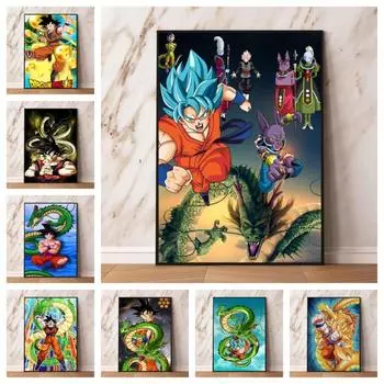 Холст с принтом высокой четкости Сунь Укун, рождественский подарок, детская спальня, гостиная 21cm30cm NoFrame