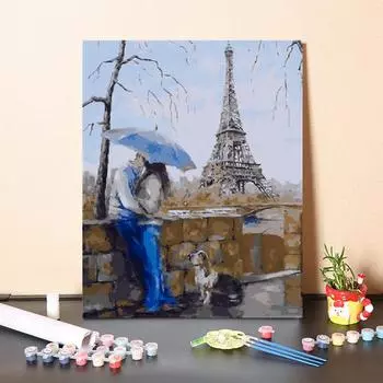 Холст Украшение дома DIY Краска по номерам Цифровая картина маслом Художественные цифры Картина маслом 40x50cm no frame