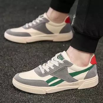 Холстовая обувь, мужская обувь с низким верхом, белая обувь на мягкой подошве, модная повседневная дышащая обувь, студенческая корейская версия трендовых чистых красных кроссовок 39 красный