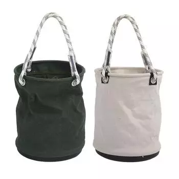 Холстовое ведро 40x30 см, 30 кг, несущий пластиковый нижний гвоздь, болты, органайзер для инструментов для технического обслуживания Wo White