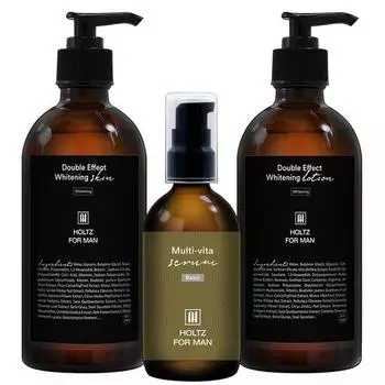 Holtz for Men Wrinkle Improvement Whitening Skin Lotion Essence 3-piece set 3-piece set, 1 set