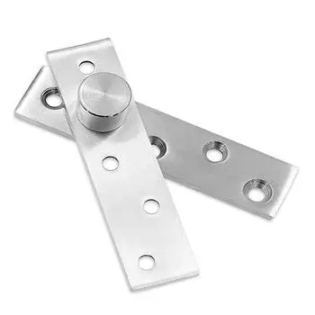 Home 75mm 100mm 360 Degree Rotation Revolving Shaft Door Pivot Hinges Up and Down Cabinet 75 x 18mm