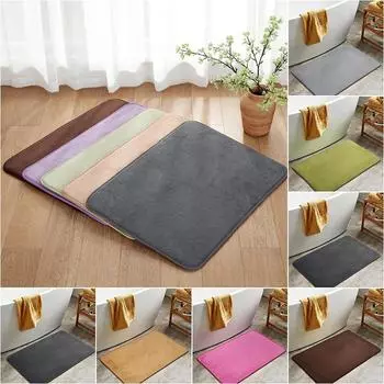 Home Bathroom Solid Color Carpet Minimalist Comfortable High Specification Rug Simple Care Small Size Area Mat Living Room Rugs 40X60CM слоновая кость