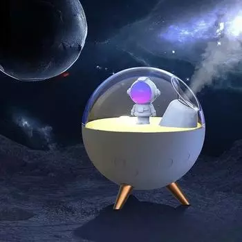 Home Bedroom Hydration USB Desktop Wireless Small Spray Astronaut Humidifier Essential Home Office New Astronaut Humidifier белый
