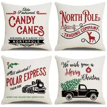 Home Christmas pillow cover modern simple living room cushion cover fabric decorative pillow cover does not include pillow core 45*45cm