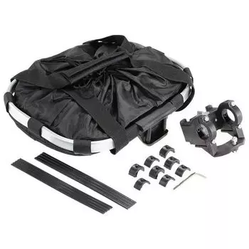 Home convenient storage basket, foldable and detachable, can be used for bicycle handlebar tube suspension front basket чёрный