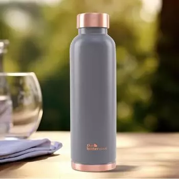 Home Copper Water Bottle 950ml | BPA Free Leak Proof Bottle with Anti Oxidant Properties | 100% Copper Water Bottle