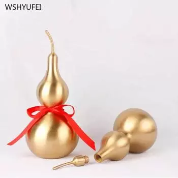 Home decoration accessories Metal gourd ornament 1pcs Home Feng Shui Ornament Store opening gifts