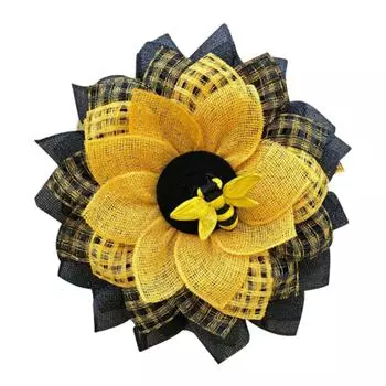 Home Flower Hanging Front Wedding Wreath Party Decor Bee Spring Door Garland