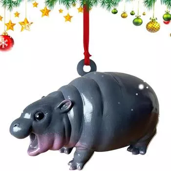 Home Furnishing Decoration Charm | Hippo, Toy,Creative Decorative Ornaments Modern Wall Decor For Car Living Room Bedroom 1
