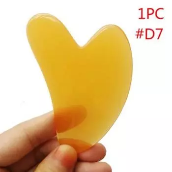 Home Gua Sha Massager Facial Skin Heart Tool Neck Back Body Care, 1PC Color D7, 7) 1PC Color D7