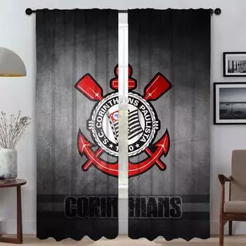 Home Interior Curtains for Living Room Curtain CorinthianS Kitchen Curtains 2 Pieces Tulle for Bedroom Shades Partition Blackout W50xH70cmx2pcs-CL