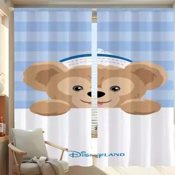 Home Interior Kitchen Curtains for Living Room 2 Pieces Blackout Curtains Door Curtain D-duffy-y Partition Bedroom Decoration W50xH70cmx2pcs-CL