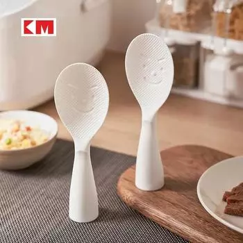Home Kitchen Non Stick and Standing Plastic Rice Spoon Paddles-Perfect for Cooking Every Time