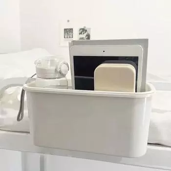 Home Large Capacity Bedside Hanging Basket Shelf Crib Storage Baby Diaper Bag Fence Table Box Baby Bedside Hanging Basket Hot серый