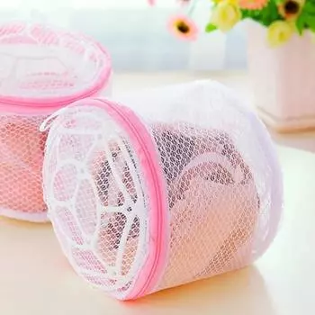 Home. Laundry Dirty Laundry Basket Lingerie Machine Underwear Washing Mesh For Zipper Bra Clothes Practical Organizer Bag Garden 15x16cm