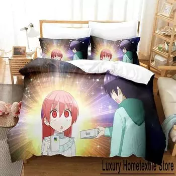 Home Living Fly Me to the Moon Bedding Set Single Twin Full Queen King Size Bed Set Adult Kid Bedroom Duvet cover Set Anime Bed EU Single 135x200cm