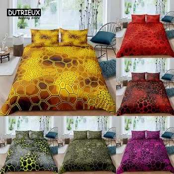Home Living Luxury 3D Camo Bedding Set Comfortable Duvet Cover Set Pillowcase Kids Bedding Set Queen and King EU/US/AU/UK Size 150x200cm 3pcs