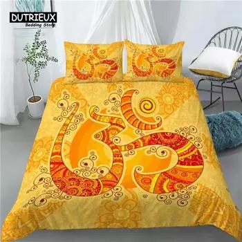 Home Living Luxury 3D Islamic Print 23Pcs Comfortable Duvet Cover PillowCase Bedding Sets Queen and King EUUSAU Size EU Single 135x200cm