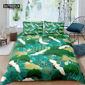 Роскошный 3D комплект постельного белья в японском стиле для дома, удобный комплект пододеяльника, детский комплект постельного белья размера Queen и King EU/US/AU/UK 150x200cm 3pcs