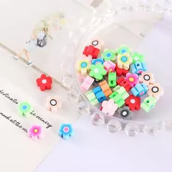 Товары для вечеринок Подвески Грибная разноцветная фурнитура для ювелирных изделий Аксессуары для ювелирных изделий своими руками 20 шт. Ручная работа Многоцветные мягкие керамические бусины милые Horse head 10*10mm