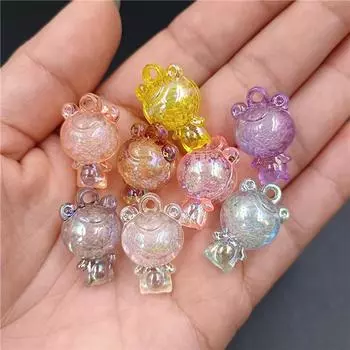 Товары для вечеринок, подвески своими руками, акриловые милые бусины-подвески в виде вишни, модные, изготовленные для изготовления ювелирных изделий, ожерелья, серег, браслета, 3 шт. 14*23mm 3Pcs оранжевый