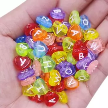 Home Party Supplies Loose Beads Pendant Candy Color DIY For Jewelry Making 20Pcs 12mm Transprament Heart gift Necklace Bracelet
